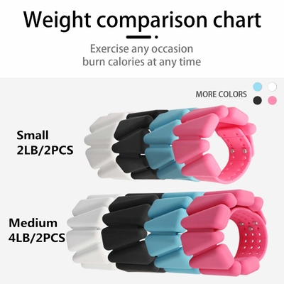 Có thể điều chỉnh đeo cổ tay Trọng lượng mắt cá chân Yoga Barre Pilates Cardio Thể dục nhịp điệu 2 Bộ 2lb 4lb