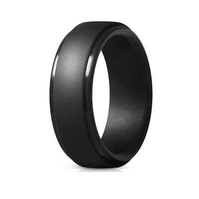 Amazon Best Seller Ring Step Edge Wedding Band Silicone Sports Ring cho nam giới