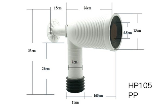 Ống nước thải nhà vệ sinh bền PVC, Ống chất thải linh hoạt chống mài mòn cho bồn rửa
