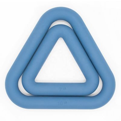 Bộ tạ silicone Tam giác Kettlebell Free Weights Power Ring Dumbbells
